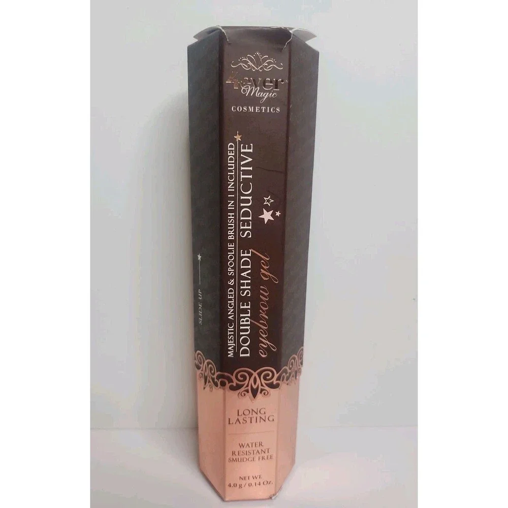 4ever Magic Cosmetics Double Shade Eyebrow Gel + Brush 0.14 oz - Mystical Taupe